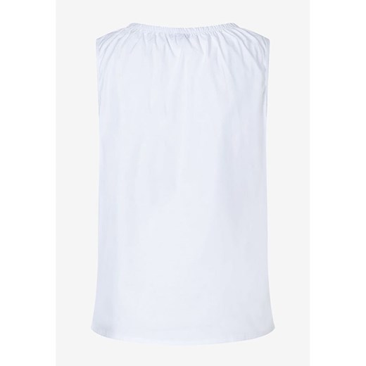 Bluzka damska More & biała bez rękawów 