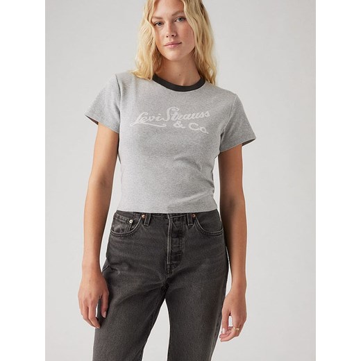 Bluzka damska Levi's szara z krótkim rękawem