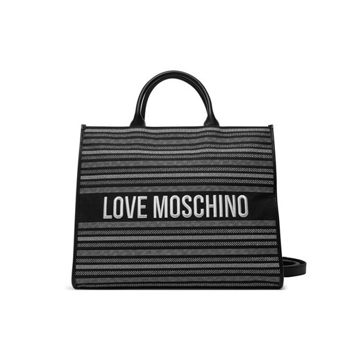 Torebka LOVE MOSCHINO JC4239PP0MKO100A Czarny ze sklepu eobuwie.pl w kategorii Torby Shopper bag - zdjęcie 183920992