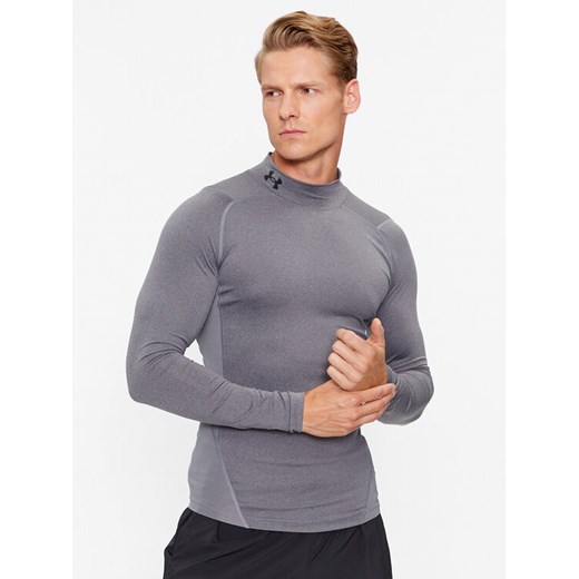 Under Armour T-Shirt Ua Hg Armour Comp Mock Ls 1369606 Szary Compression Fit ze sklepu MODIVO w kategorii T-shirty męskie - zdjęcie 183921664