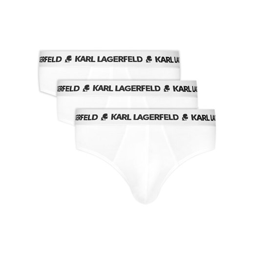 KARL LAGERFELD Komplet 3 par slipów A1M47152 Biały ze sklepu MODIVO w kategorii Majtki męskie - zdjęcie 183921673