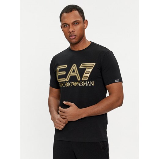 EA7 Emporio Armani T-Shirt 7M001106 AF10373 MC004 Czarny Regular Fit ze sklepu MODIVO w kategorii T-shirty męskie - zdjęcie 183921710