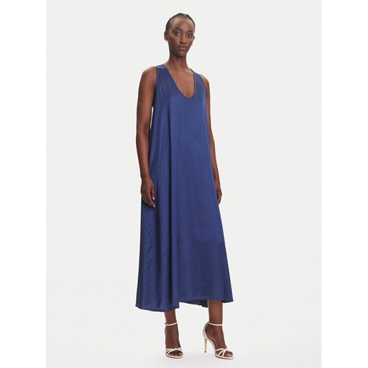 Fracomina Sukienka letnia FS25SD3005W64101 Granatowy Relaxed Fit ze sklepu MODIVO w kategorii Sukienki - zdjęcie 183921803