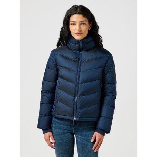 WRANGLER DAMSKA KURTKA ZIMOWA WRANGLER SHORT PUFFER JACKET NAVY 112356503 ze sklepu YouNeedit.pl w kategorii Kurtki damskie - zdjęcie 183923084