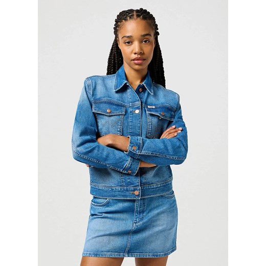 WRANGLER DAMSKA KURTKA JEANSOWA WRANGLER HERITAGE JACKET WRUGGED 112362616 ze sklepu YouNeedit.pl w kategorii Kurtki damskie - zdjęcie 183923133
