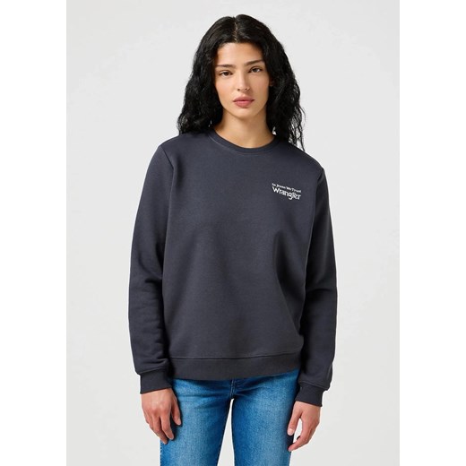 DAMSKA BLUZA WRANGLER REGULAR SWEAT FADED BLACK 112356510 ze sklepu YouNeedit.pl w kategorii Bluzy damskie - zdjęcie 183923222