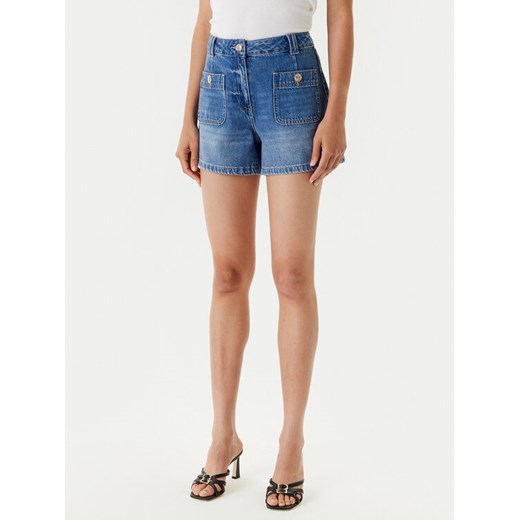 Morgan Szorty jeansowe 251-SHAMIZ Niebieski Slim Fit ze sklepu MODIVO w kategorii Szorty - zdjęcie 183924814