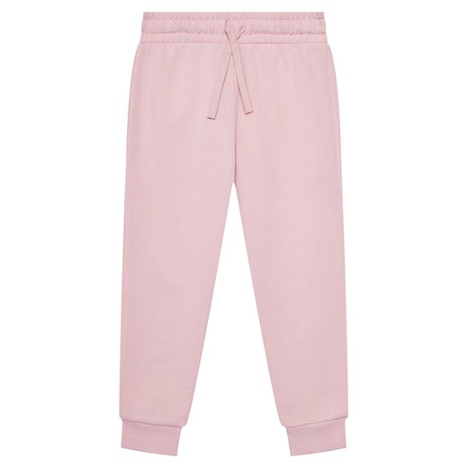 United Colors Of Benetton Spodnie dresowe 3J68CF02H Różowy Relaxed Fit ze sklepu MODIVO w kategorii Spodnie dziewczęce - zdjęcie 183924832