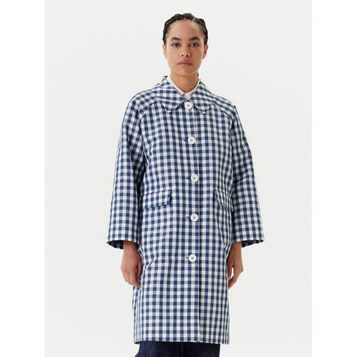 United Colors Of Benetton Płaszcz przejściowy 2OPFDN07P Niebieski Relaxed Fit ze sklepu MODIVO w kategorii Płaszcze damskie - zdjęcie 183924923