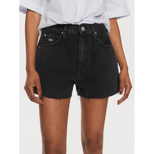 Tommy Jeans Szorty jeansowe DW0DW17633 Czarny Regular Fit Tommy Jeans 25 MODIVO