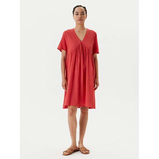 United Colors Of Benetton Sukienka letnia 4PQNDV0BS Czerwony Relaxed Fit ze sklepu MODIVO w kategorii Sukienki - zdjęcie 183924951