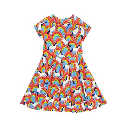 Frugi Sukienka &quot;Spring Skater&quot; w kolorze czerwono-błękitnym ze sklepu Limango Polska w kategorii Sukienki dziewczęce - zdjęcie 183926470