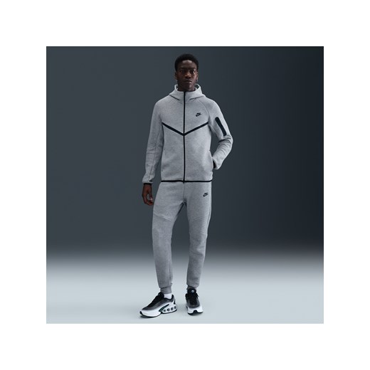 Męskie dzianinowe joggery Nike Tech - Szary ze sklepu Nike poland w kategorii Spodnie męskie - zdjęcie 183927831