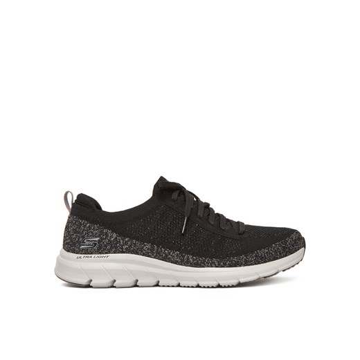 Sneakersy Skechers Pure Flex-Pulse 104651/BKGY Czarny ze sklepu eobuwie.pl w kategorii Buty sportowe damskie - zdjęcie 183927841