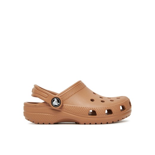 Klapki Crocs Classic Clog 206991 Brązowy ze sklepu eobuwie.pl w kategorii Klapki dziecięce - zdjęcie 183927891