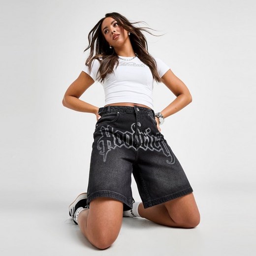 HOODRICH SZORTY DENIM SHORT BLACK ze sklepu JD Sports  w kategorii Szorty - zdjęcie 183929294