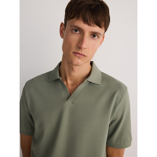 Reserved - Koszulka polo regular fit - jasny zielony ze sklepu Reserved w kategorii T-shirty męskie - zdjęcie 183930194