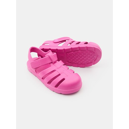 Sandały dziecięce Sinsay różowe na lato na rzepy 