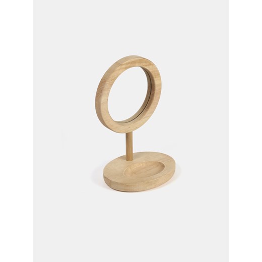 Sinsay - Drewniane lusterko z podstawką - kremowy Sinsay One Size Sinsay