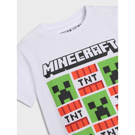 T-shirt chłopięce biały Sinsay 