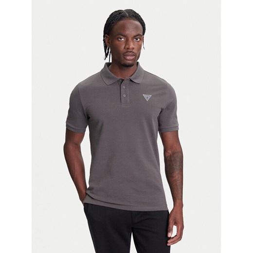 Guess Polo Z5YP02 K9WF1 Szary Regular Fit ze sklepu MODIVO w kategorii T-shirty męskie - zdjęcie 183932104