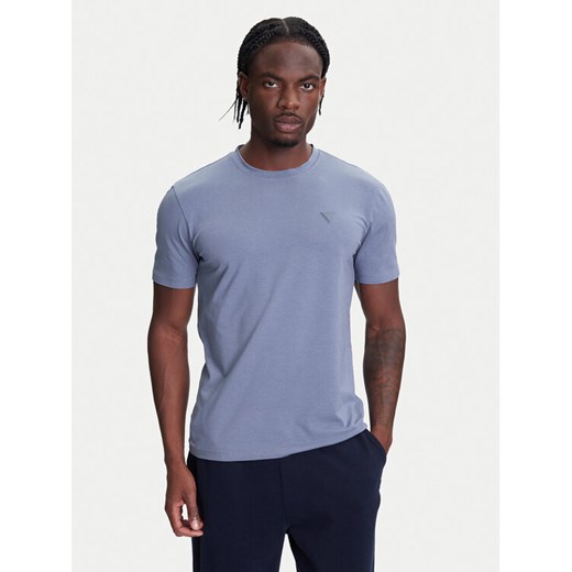 Guess T-Shirt Z2YI12 JR06K Granatowy Regular Fit ze sklepu MODIVO w kategorii T-shirty męskie - zdjęcie 183932132