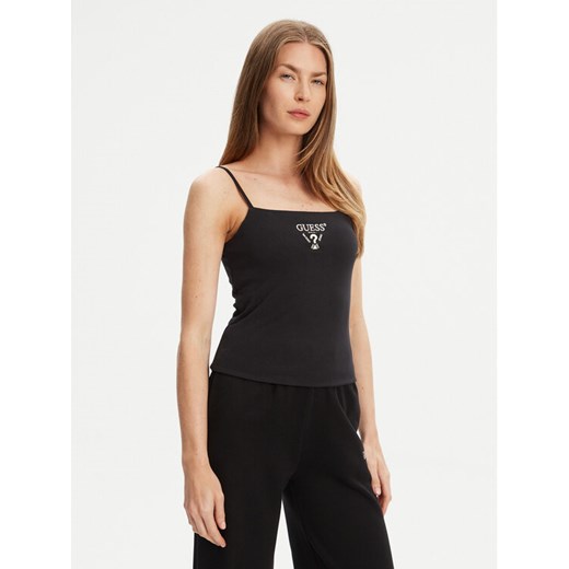 Guess Top V5RP08 KCOA2 Czarny Regular Fit ze sklepu MODIVO w kategorii Bluzki damskie - zdjęcie 183932161