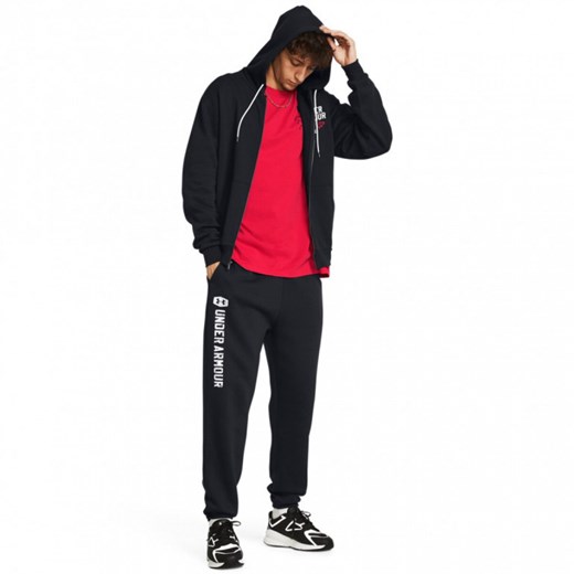 Męskie spodnie dresowe Under Armour UA Icon Flc 24/7 Jgr - czarne ze sklepu Sportstylestory.com w kategorii Spodnie męskie - zdjęcie 183932942