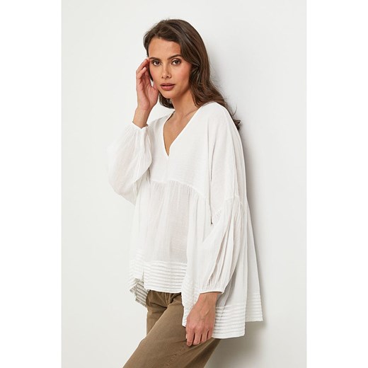 Lin Passion Bluzka w kolorze białym Lin Passion 40/42 promocja Limango Polska