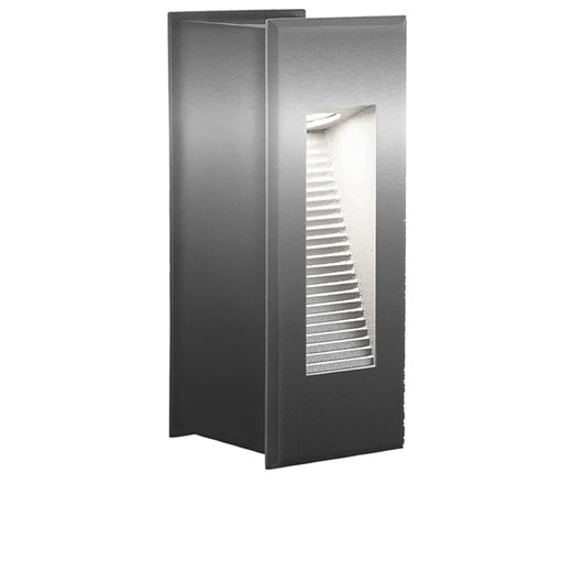 näve Lampa zewnętrzna LED w kolorze srebrnym - KEE A - 6,6 x 17,1 cm ze sklepu Limango Polska w kategorii Oświetlenie ogrodowe - zdjęcie 183933574