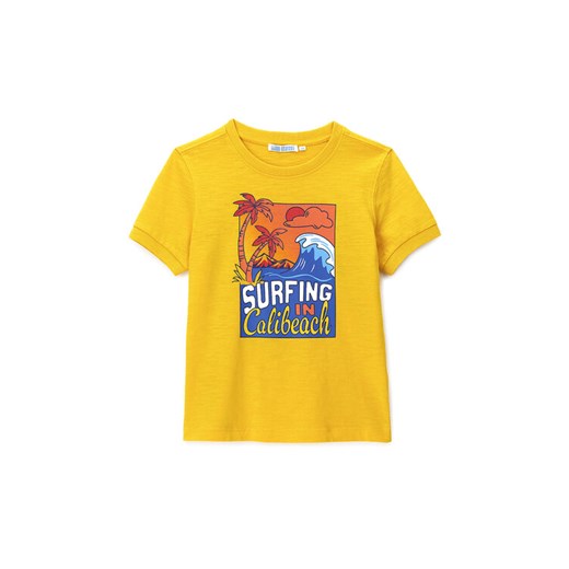 Original Marines T-Shirt DFP2211CM Żółty Regular Fit ze sklepu MODIVO w kategorii T-shirty chłopięce - zdjęcie 183934791