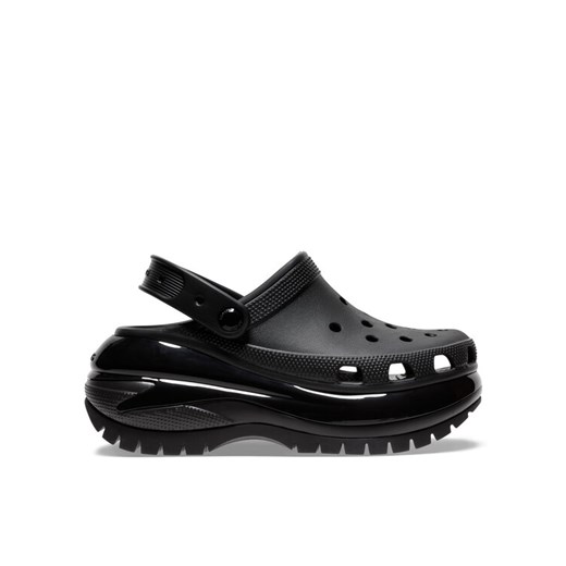 Klapki damskie czarne Crocs z gumy 