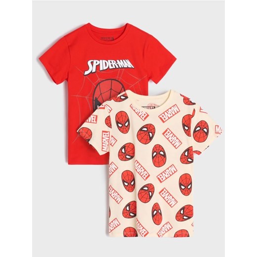 Sinsay - Koszulki 2 pack Spider-Man - niebieski ze sklepu Sinsay w kategorii T-shirty chłopięce - zdjęcie 183937093