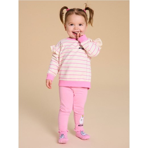 Sinsay - Legginsy The Moomins - różowy ze sklepu Sinsay w kategorii Spodnie i półśpiochy - zdjęcie 183937100