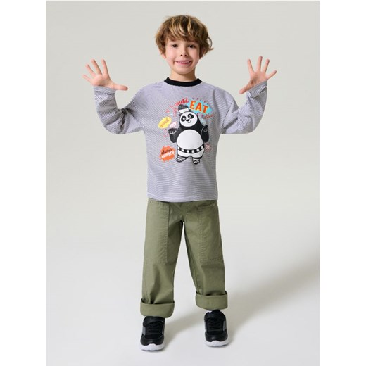 Sinsay - Koszulka z długimi rękawami Kung Fu Panda - biały ze sklepu Sinsay w kategorii T-shirty chłopięce - zdjęcie 183937212