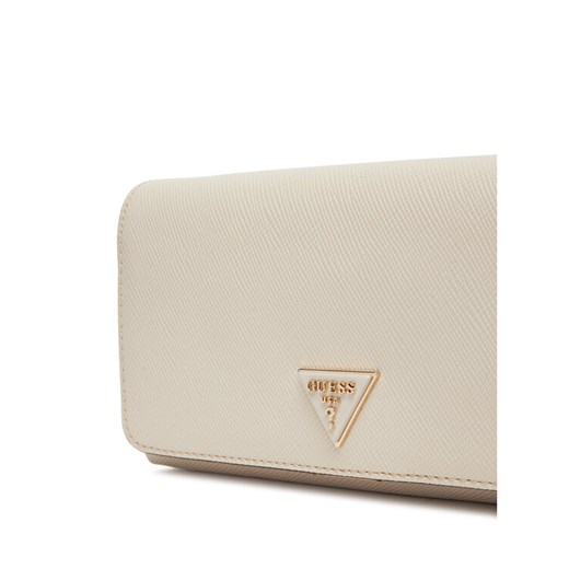 Kopertówka beżowa Guess do ręki elegancka mała matowa 