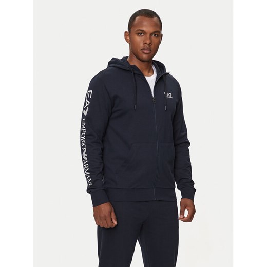 EA7 Emporio Armani Bluza 7M000568 AF13512 MB149 Granatowy Regular Fit ze sklepu MODIVO w kategorii Bluzy męskie - zdjęcie 183937851