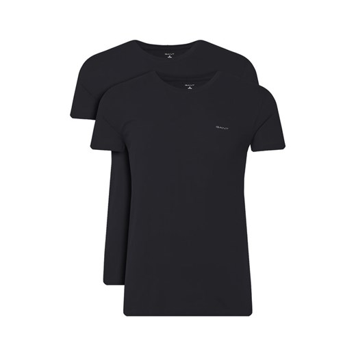 Gant Komplet 2 t-shirtów 900012008 Czarny Regular Fit ze sklepu MODIVO w kategorii T-shirty męskie - zdjęcie 183937891