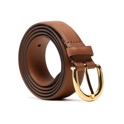 Lauren Ralph Lauren Pasek Damski Charm Classc 412802952005 Brązowy ze sklepu MODIVO w kategorii Paski damskie - zdjęcie 183937900