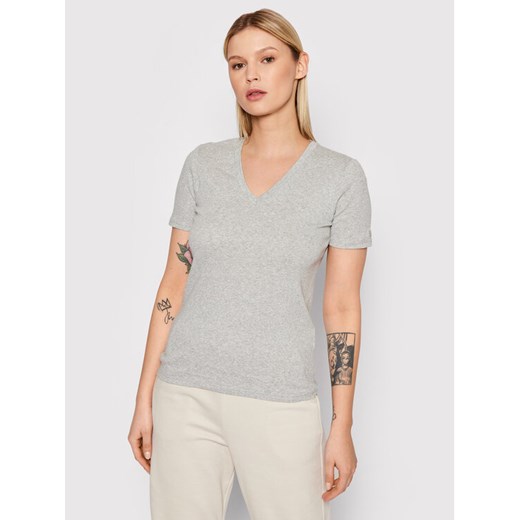 United Colors Of Benetton T-Shirt 3GA2E4230 Szary Regular Fit ze sklepu MODIVO w kategorii Bluzki damskie - zdjęcie 183937910