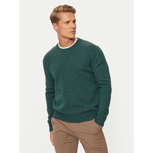 United Colors Of Benetton Sweter 103MK1N24 Zielony Regular Fit ze sklepu MODIVO w kategorii Swetry męskie - zdjęcie 183937933