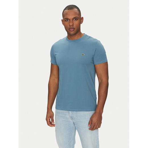 Lacoste T-Shirt TH6709 Błękitny Regular Fit Lacoste 4 MODIVO