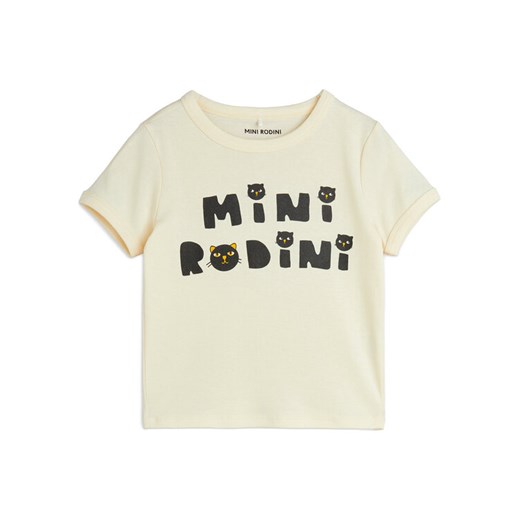 MINI RODINI T-Shirt Cats 2512010611 Biały Regular Fit ze sklepu MODIVO w kategorii Bluzki dziewczęce - zdjęcie 183937981
