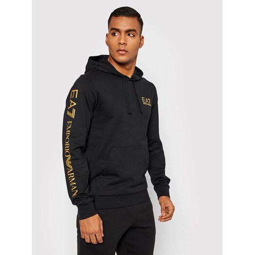 EA7 Emporio Armani Bluza 7M000569 AF13512 MC004 Czarny Regular Fit ze sklepu MODIVO w kategorii Bluzy męskie - zdjęcie 183938023