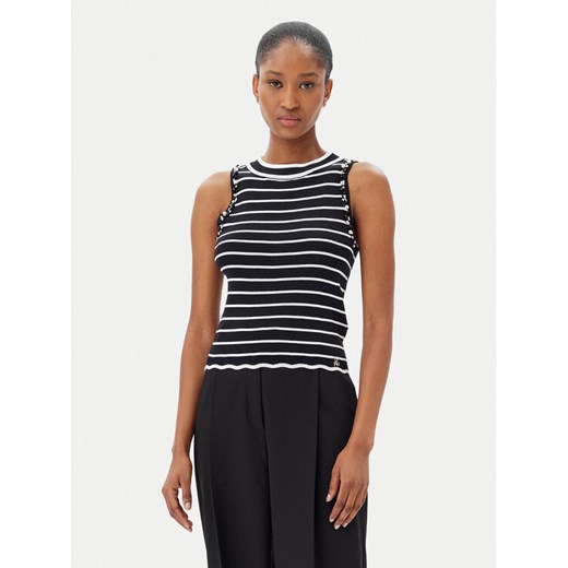 ARTIGLI Top ACMA001916 034 Czarny Regular Fit ze sklepu MODIVO w kategorii Bluzki damskie - zdjęcie 183938033
