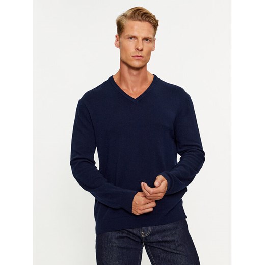 United Colors Of Benetton Sweter 1002U4407 Granatowy Regular Fit ze sklepu MODIVO w kategorii Swetry męskie - zdjęcie 183938042