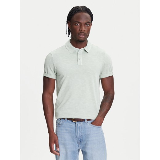Mustang Polo Palco 1016505 Zielony Regular Fit ze sklepu MODIVO w kategorii T-shirty męskie - zdjęcie 183938111