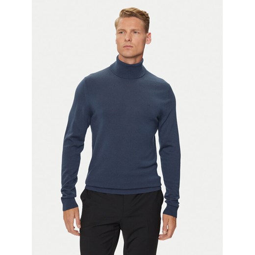 Calvin Klein Golf Superior K10K110420 Granatowy Slim Fit ze sklepu MODIVO w kategorii Swetry męskie - zdjęcie 183938121