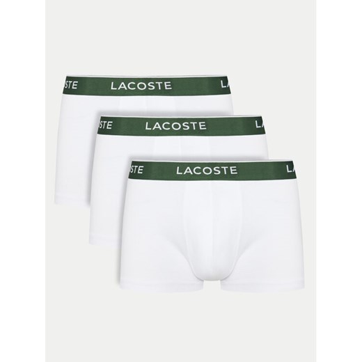 Lacoste Komplet 3 par bokserek 5H1300 Biały ze sklepu MODIVO w kategorii Majtki męskie - zdjęcie 183938141