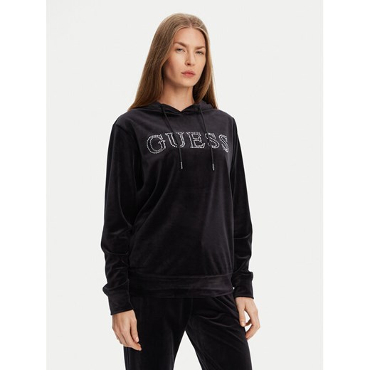 Guess Bluza V4RQ25 K0232 Czarny Regular Fit ze sklepu MODIVO w kategorii Bluzy damskie - zdjęcie 183938171